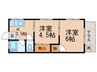 アパルトイト－ 2Kの間取り