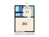 フラット七里 1Kの間取り