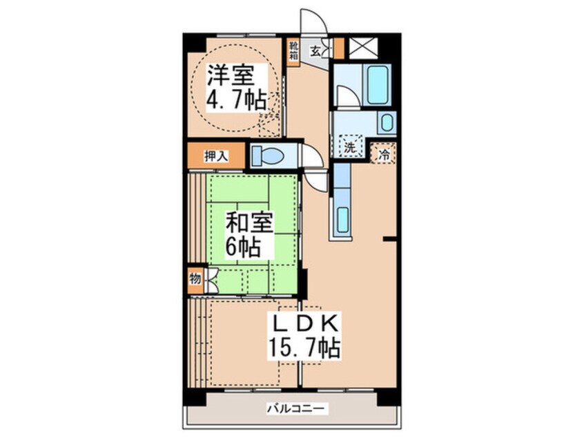 間取図 ルネス・プルミエ－ル