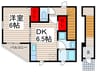 メゾンエトワール 1DKの間取り