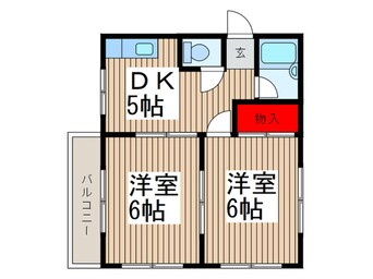 間取図 ハイツクレド－ル