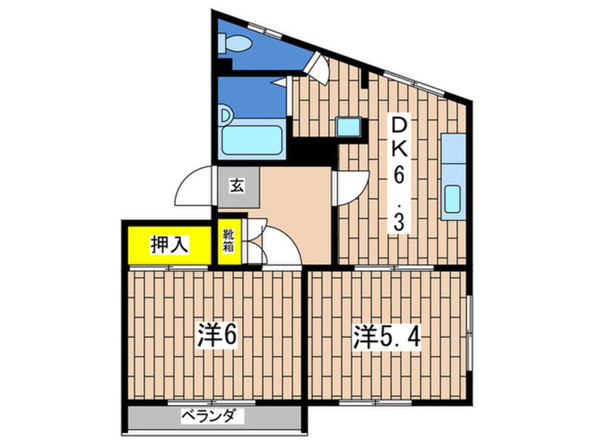 間取図 M・ステージ保土ヶ谷
