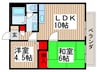 コ－トベルバレ－Ⅱ 2LDKの間取り