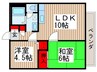 コ－トベルバレ－Ⅱ 2LDKの間取り