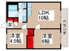 コ－トベルバレ－Ⅱ 2LDKの間取り