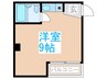 ファミ－ルシマダ 1Rの間取り
