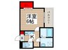 CRASTINE上本郷 1Kの間取り