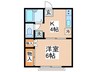 泉ハイツ 1Kの間取り