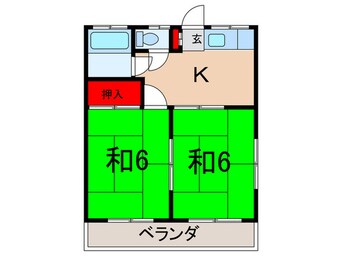 間取図 コーポ田中