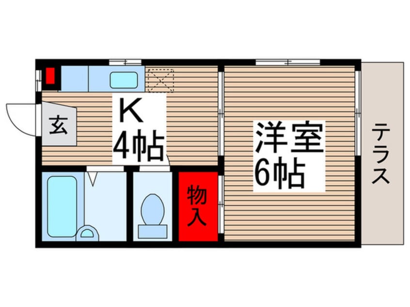 間取図 ハイツ・エバ－グリ－ンⅠ