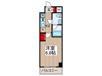 間取図 プロスペクト門前仲町(605)