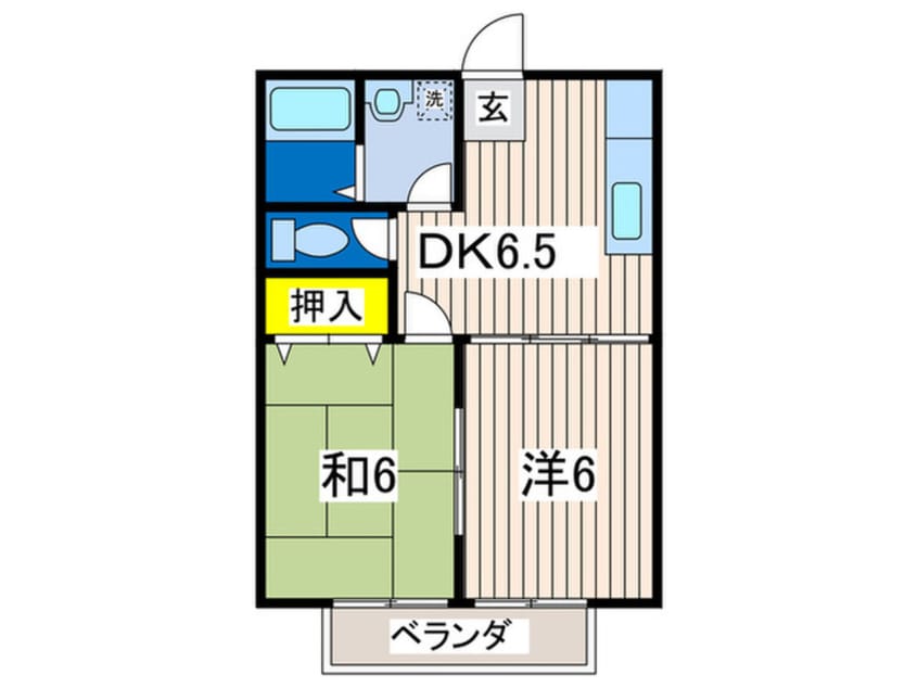 間取図 第５コーポ潮見