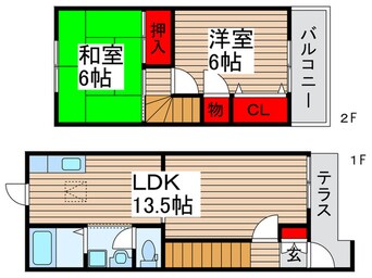 間取図 ベル２１六高台参番館