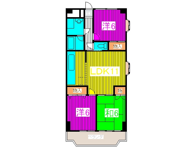 間取り図 リバ－サイドコ－ト