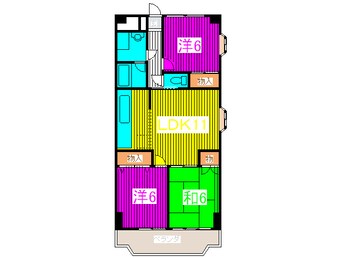 間取図 リバ－サイドコ－ト