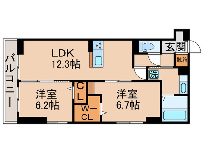 間取図 レジデンス新宿