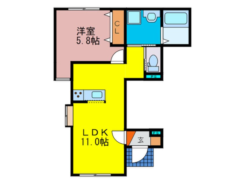 間取図 CENTRAL　MEJIRODAI