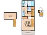 フェンガリ西台 1Kの間取り