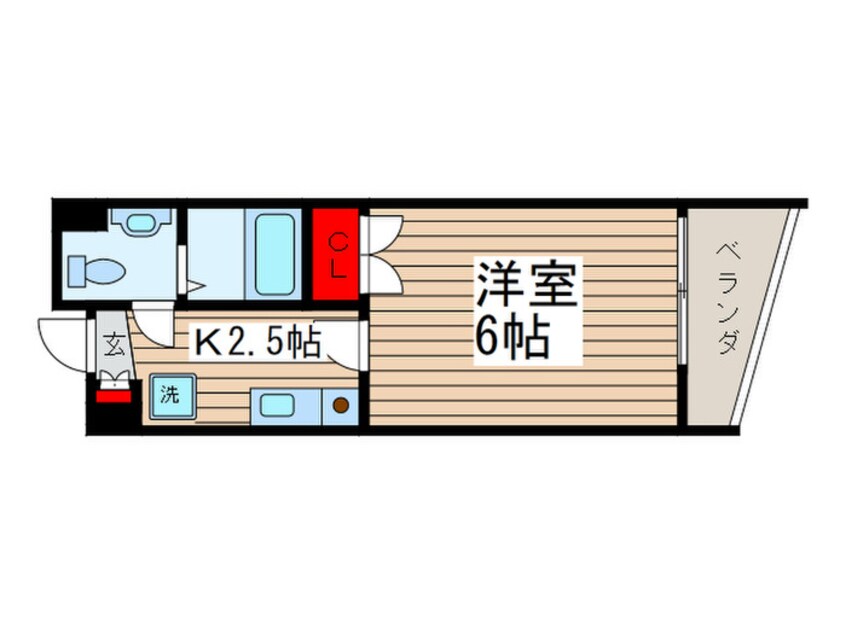 間取図 ｱｰｸ松戸本町