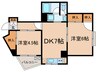 目黒ハイホ－ム(403) 2DKの間取り