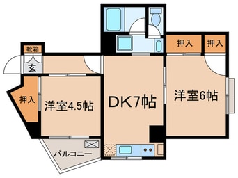 間取図 目黒ハイホ－ム(403)