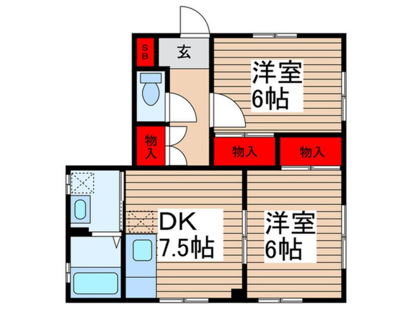 間取図 ドエルお花茶屋