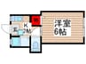 伊大知ハイツ２ 1Kの間取り