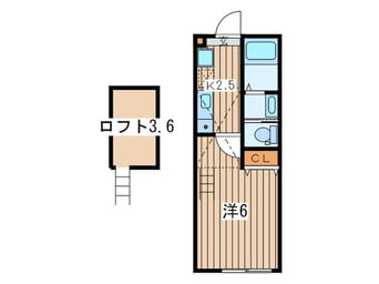 間取図 ラフィ－ナ－鶴見寺谷