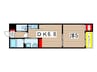 umex千葉 1DKの間取り