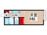 越コ－ポＡ棟 1Kの間取り