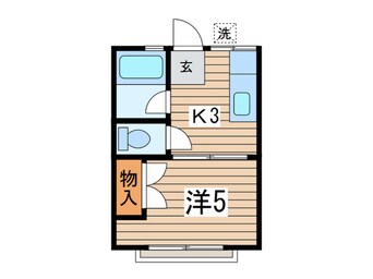 間取図 ハイツ中田