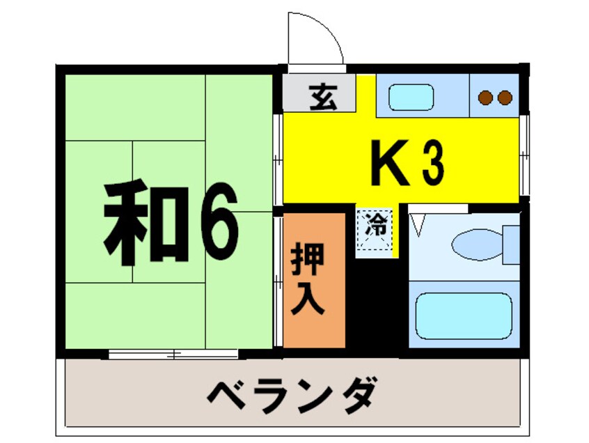 間取図 原コ－ポ