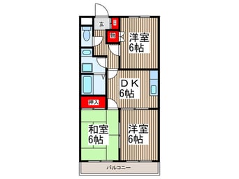 間取図 原第７マンション