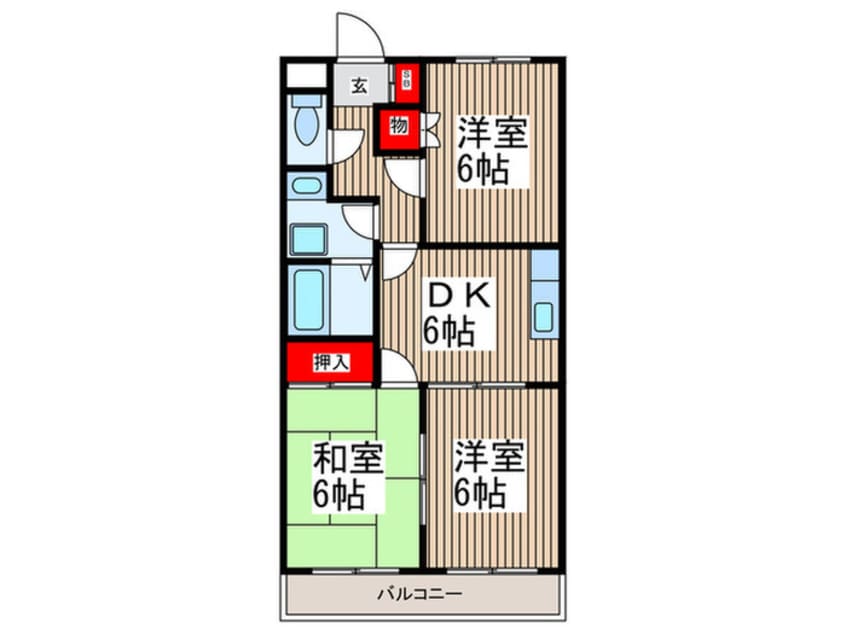 間取図 原第７マンション