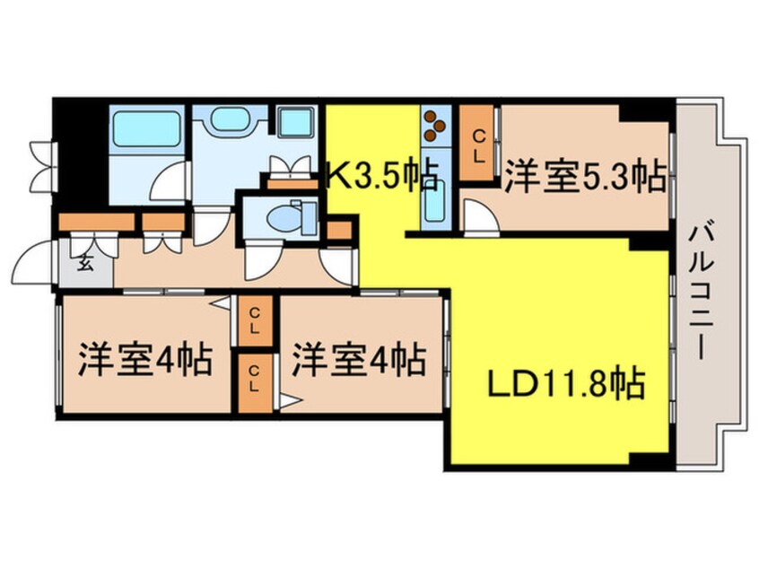 間取図 レジディア目白