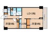 レジディア目白 2LDKの間取り