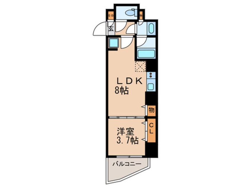 間取図 クレヴィアリグゼ中野新井薬師