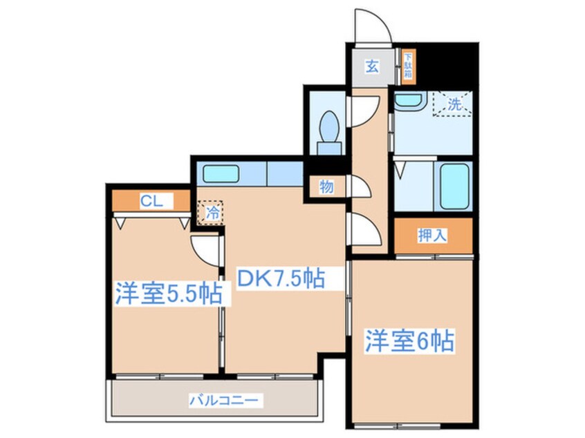 間取図 ＦＯＲＴ中野