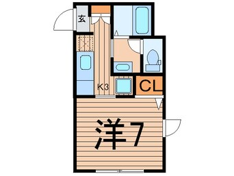 間取図 プライムコ－ト池上