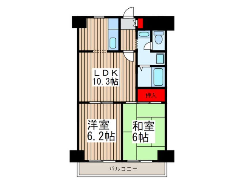 間取図 スカイフォーラム小岩