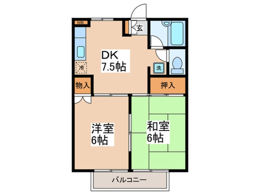 間取図 ナガキドＤ