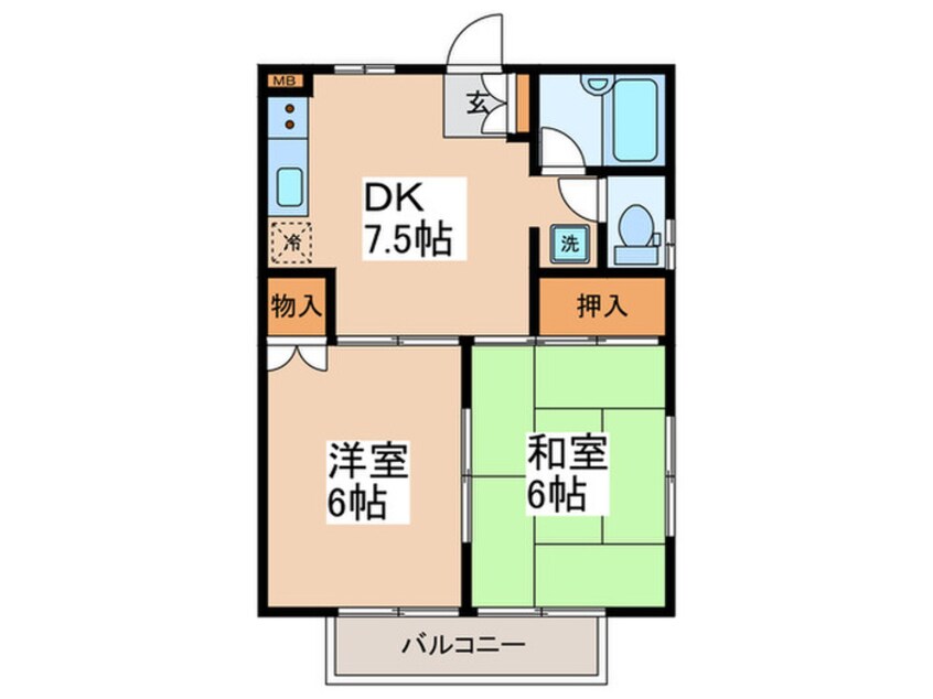 間取図 ナガキドＤ