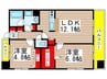 フェリシア 2LDKの間取り