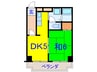 中川ハイツ 1DKの間取り