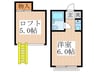 シティハイム小金井 1Rの間取り