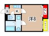 クレフラスト道場南 1Kの間取り