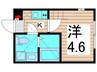 ハーモニーテラス亀有Ⅱ 1Kの間取り