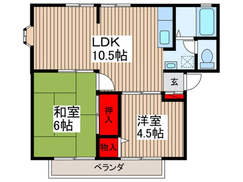 間取図 サンライフ大谷