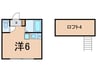 ユナイト菊名サンタクレード 1Rの間取り