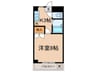 クレドール 1Kの間取り